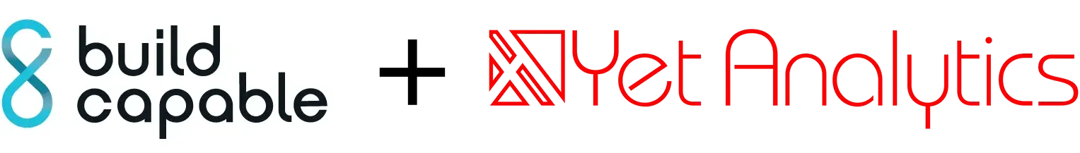 BC-Yet Partner Logo Build Capable and Yet Analytics Combined Partner Logo